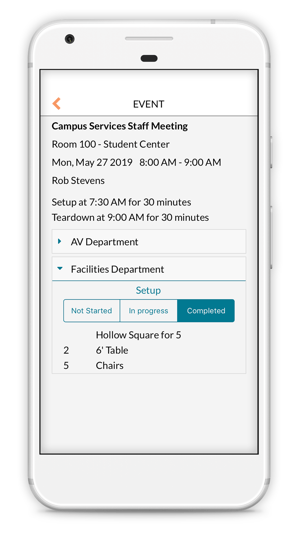 Mobile Room Setup Information