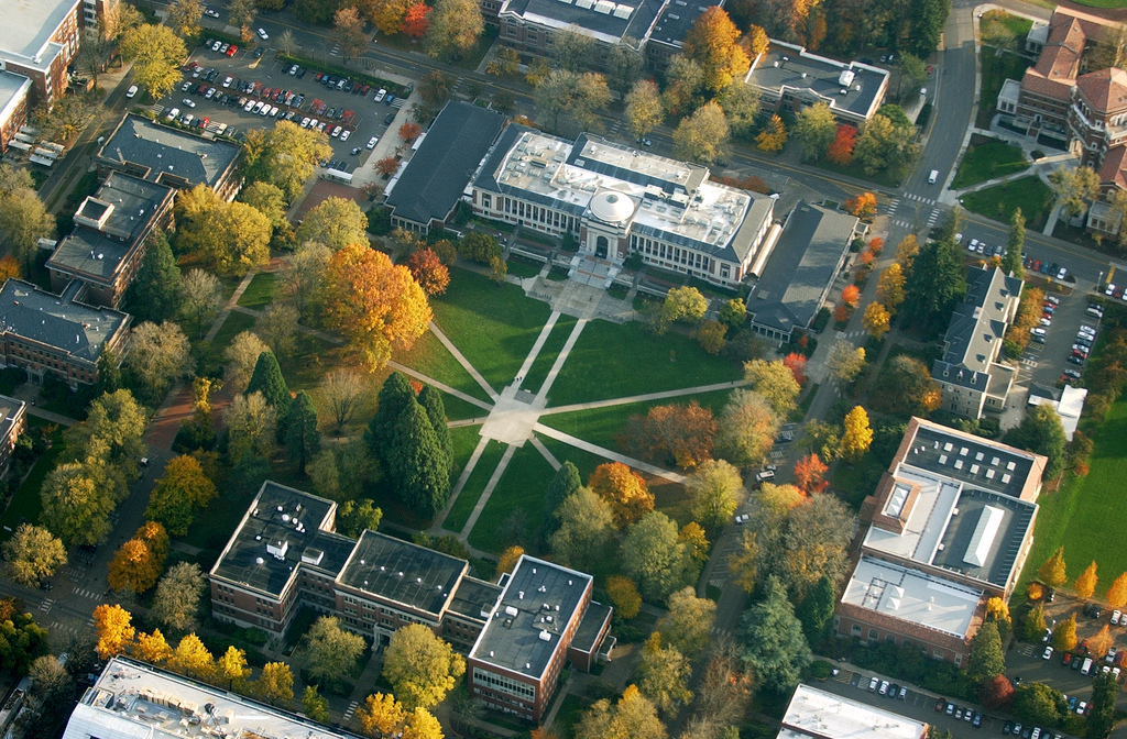 Oregon State Memorial Union by Air