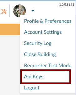 Accessing the API Keys for your installation