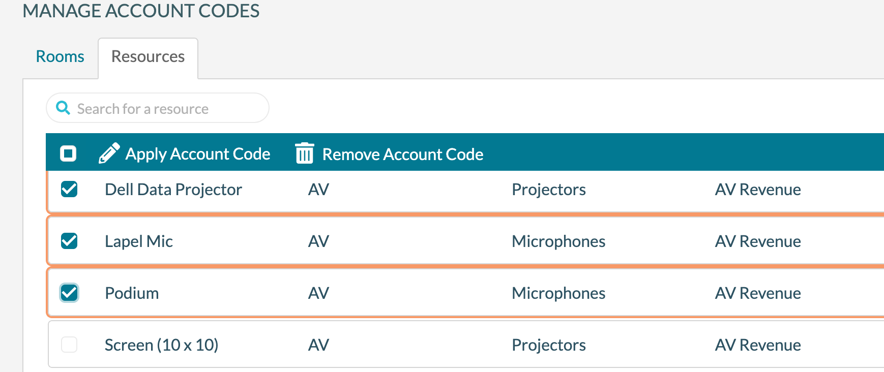 Account Codes: What They Are and How to Apply Them to Rooms and Resources