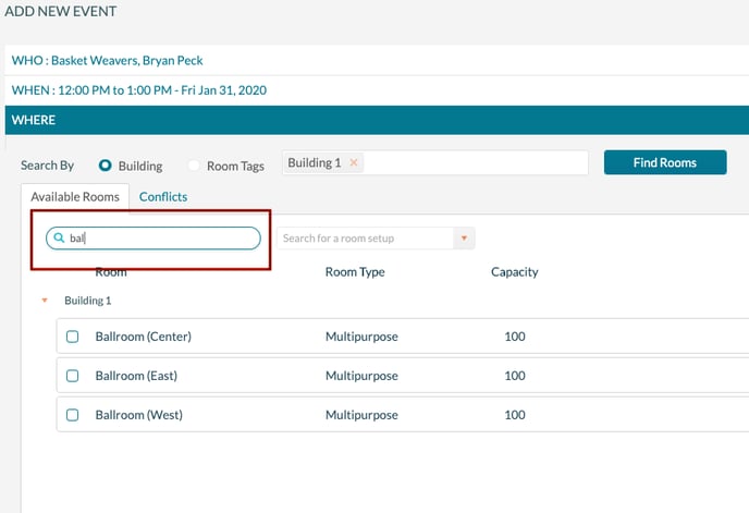Add Event 3.5a - filtering by name-1