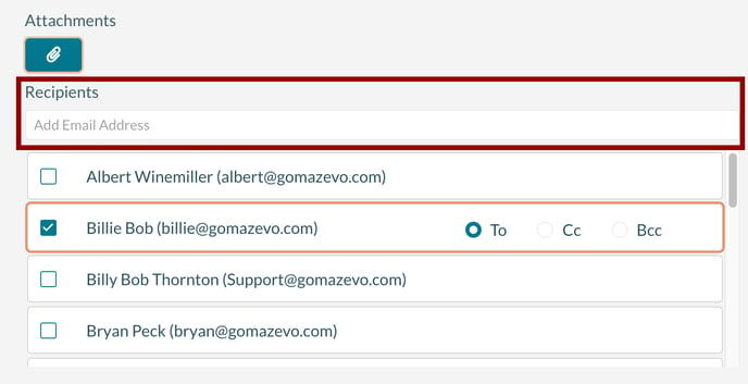 Adding addtional email addresses