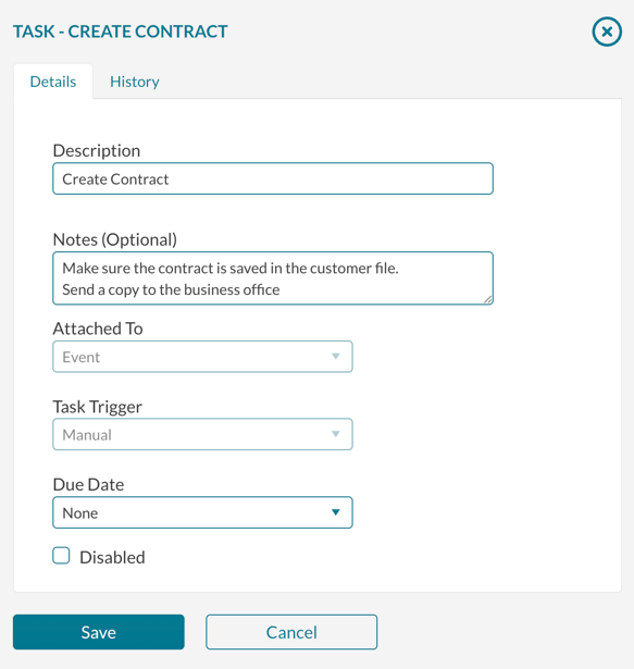 Defining a new task type