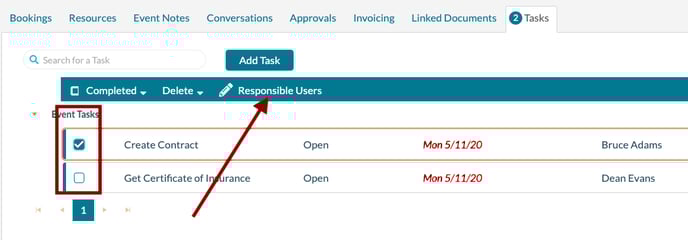 Event Editor - Changing the responsible user
