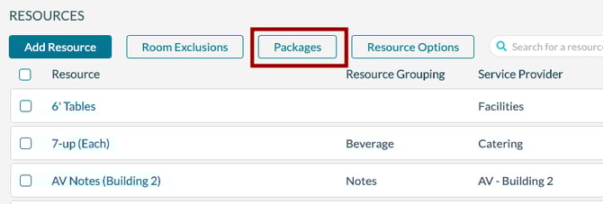 Resources - Packages