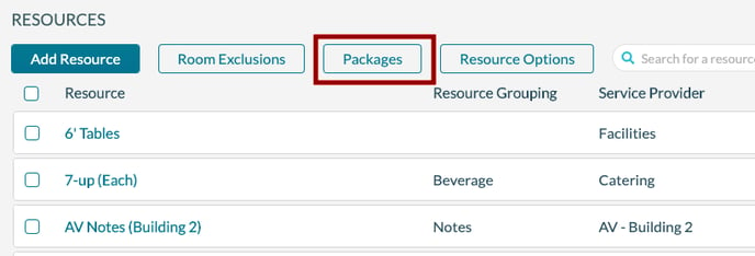 Resources - Packages