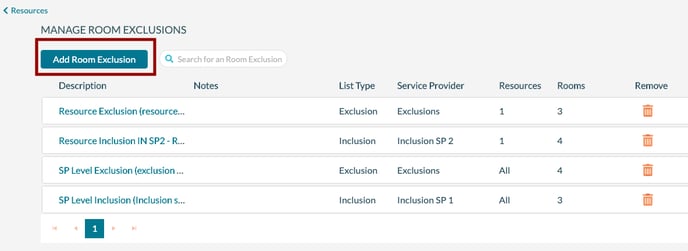 Room Exclusion - Grid