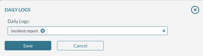 Select one or more logs to assign to the user.