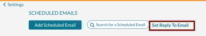 Set the reply to email address for all scheduled emails