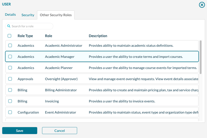 Users - Selecting Addtional Roles