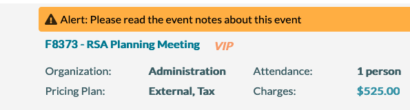 Mazevo event alert screen shot