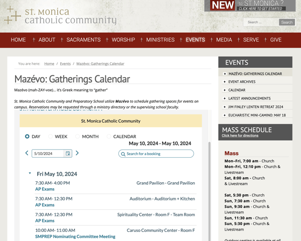 St Monica Public Calendar 2