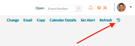 event editor history button