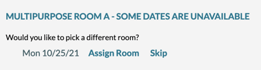 single date room not available