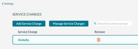 Service Charges