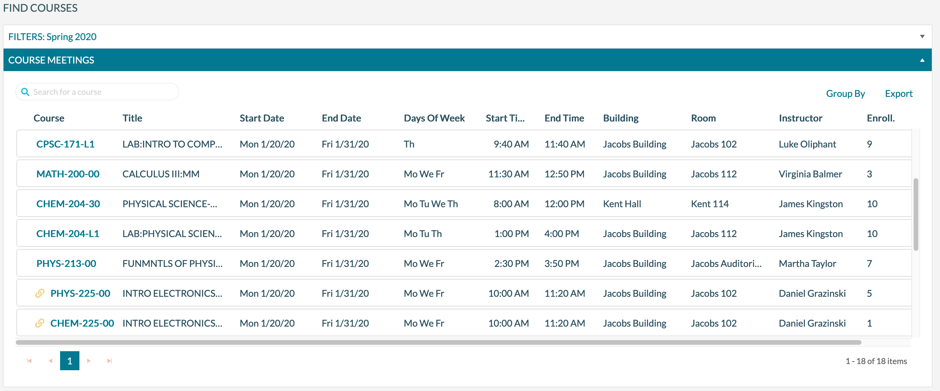 mazevo find courses tool