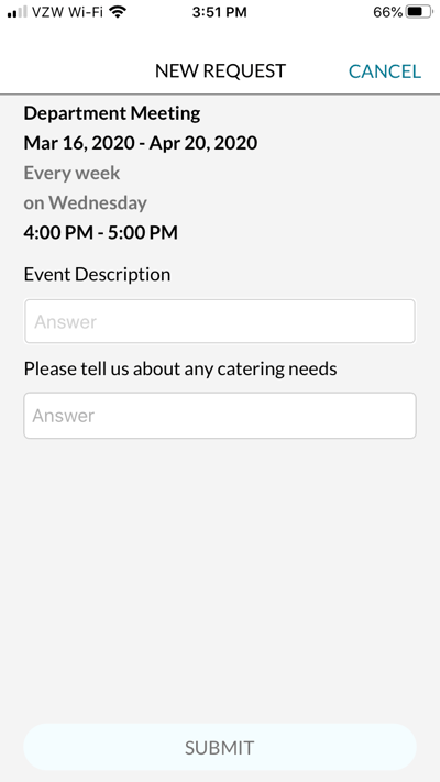 mazevo mobile request answer questions