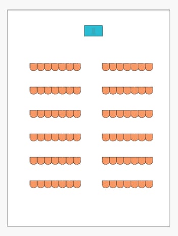 mazevo theather style room layout