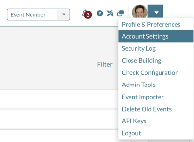 user menu account settings 2024